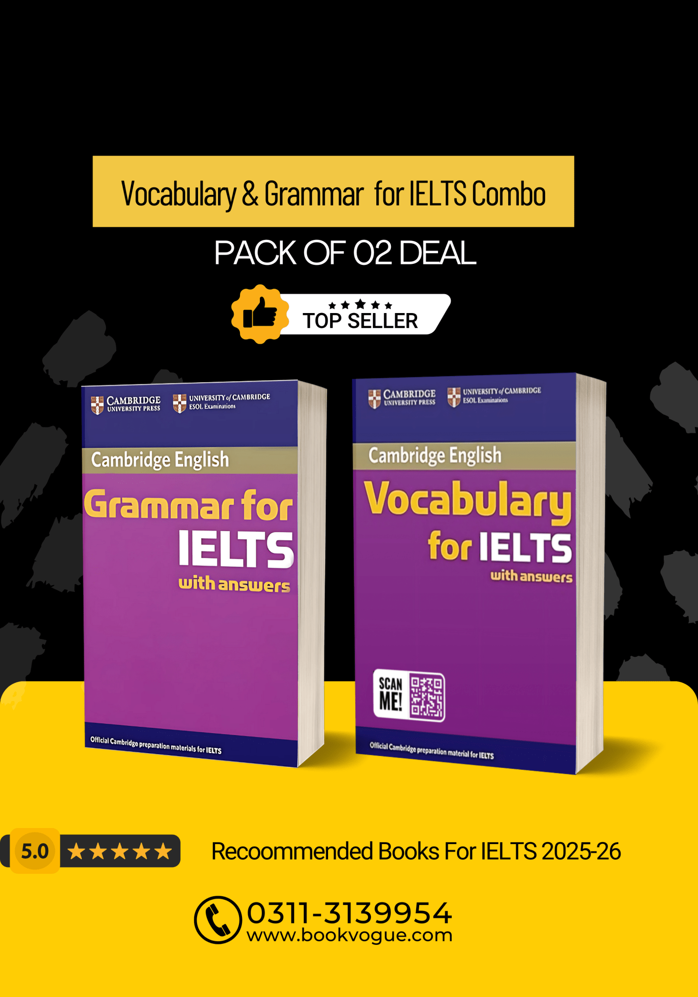 Vocabulary and Grammar for IELTS Combo - Bookvogue